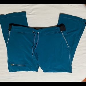 Healing Hands HH360 Nisha yoga waistband scrub pants- Caribbean